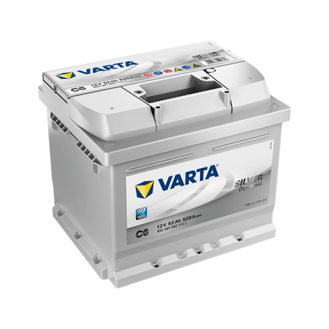 фото Автомобильный аккумулятор Varta C6 Silver Dynamic (552 401 052) 52Ah низкий