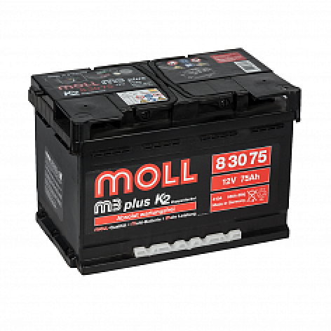 фото Автомобильный аккумулятор MOLL M3 plus 75.0