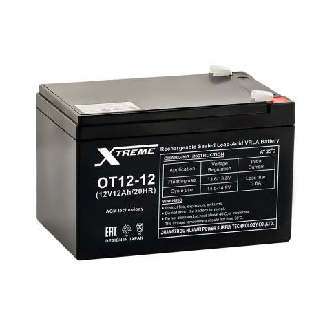 фото Xtreme VRLA 12v 12Ah (OT12-12)