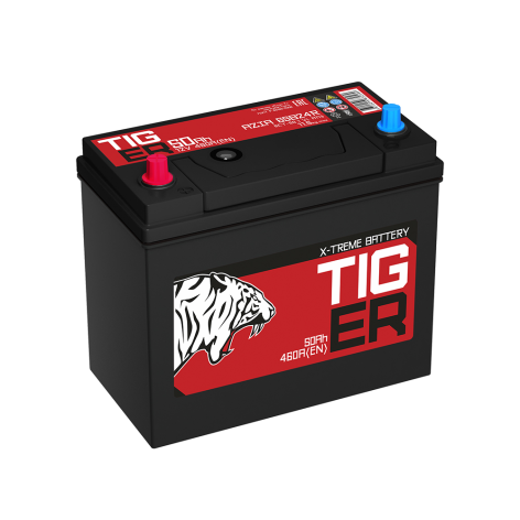фото Аккумулятор TIGER  50 пр (65B24R, Красный, KN)
