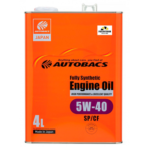 фото Autobacs Engine Oil FS 5w40 SP/CF 4л