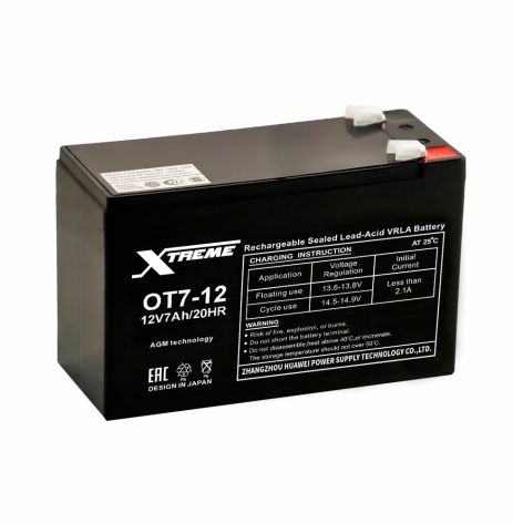 фото Xtreme Security VRLA 12v    7Ah (OT7-12) F1