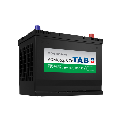 фото Аккумулятор TAB AGM STOP&GO  75 обр (D26L)