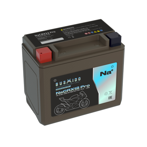 фото Мото BUSHIDO NaCRX12 pro (YTX12-BS, 10,5Ah) пр