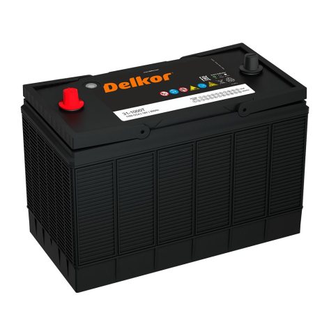 фото Аккумулятор DELKOR   100 уни (31-1000, конус)
