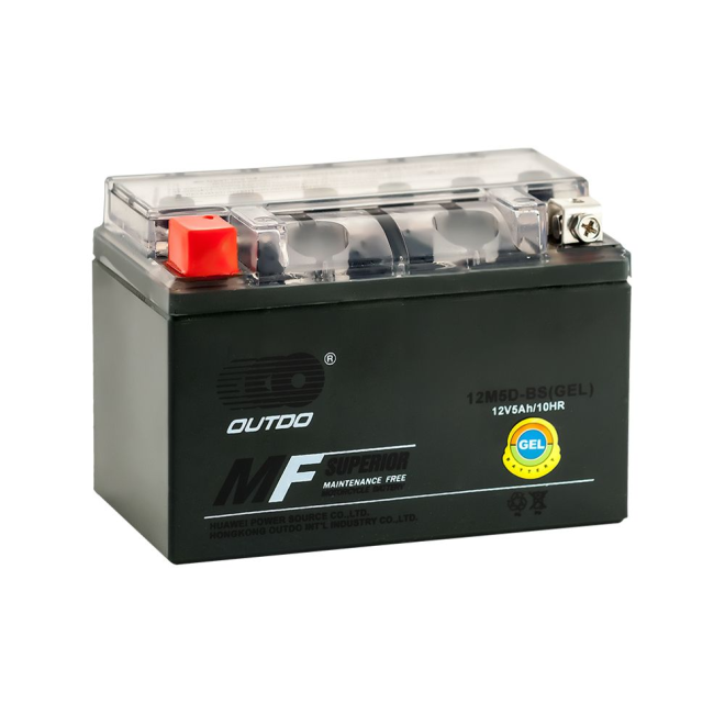 Мото аккумулятор 5Ah OUTDO 12M5D-BS GEL (5,5Ah)
