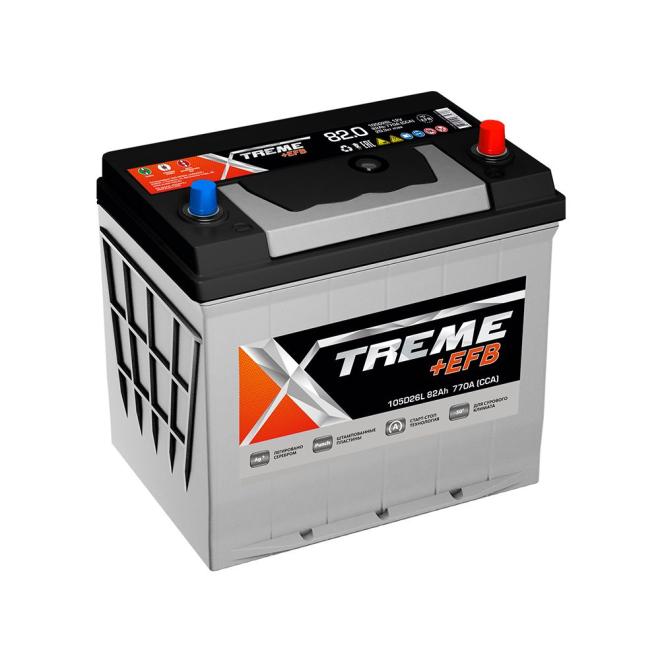 Аккумулятор XTREME +EFB  82 обр (105D26L)