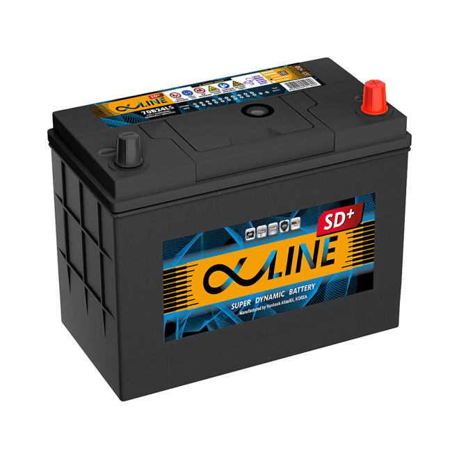 Аккумулятор ALPHALINE SD+  55 обр (70B24LS, станд кл)