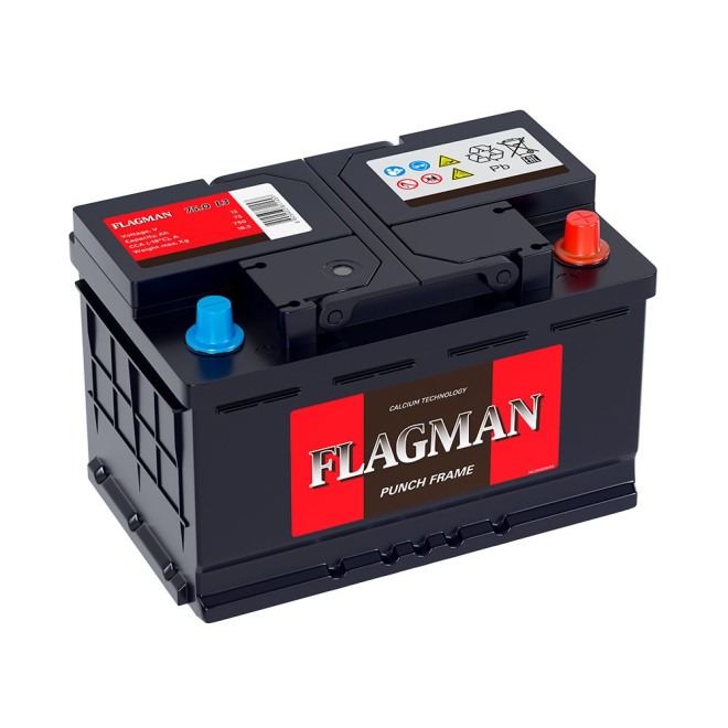 Аккумулятор FLAGMAN 75 обр (L3.0, CA)