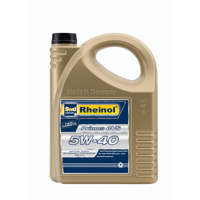 SWD Rheinol  Primus CVS 5W40 4л ACEA A3-/B4-12 API SN/CF