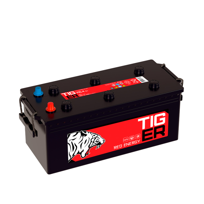 Аккумулятор TIGER Red Energy   190 пр (B.4, конус, BL)
