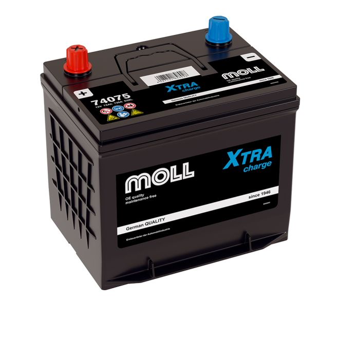 Аккумулятор MOLL XTRA CHARGE  75 обр (D26L, 74075)