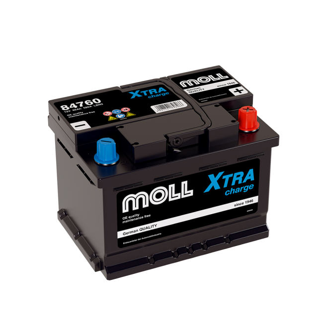Аккумулятор MOLL XTRA CHARGE 60 обр (LB2.0, низк, 84760)