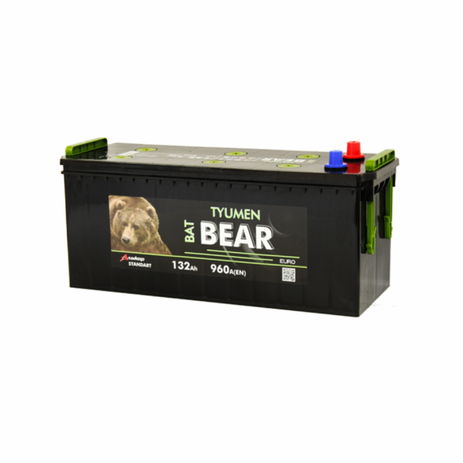 Аккумулятор TYUMEN BatBear   132 пр (A.4, конус)