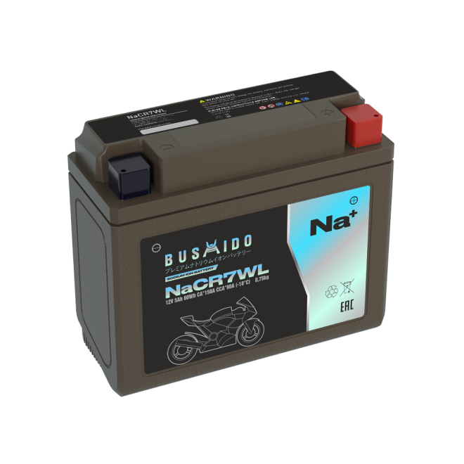 Мото BUSHIDO  NaCR7WL (YB7BL-BS, 5Ah) обр
