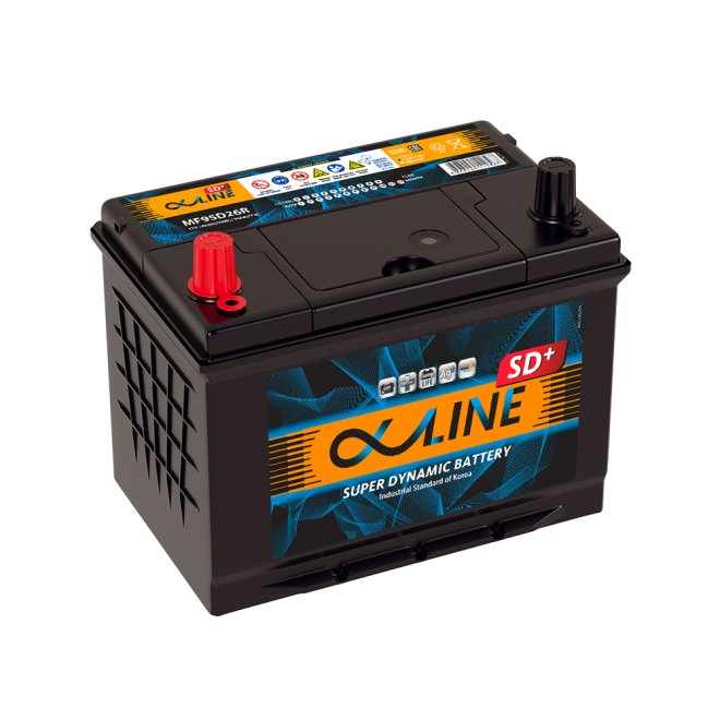 Аккумулятор ALPHALINE SD+  80 пр (95D26R)